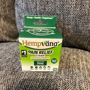 Hempvana Maximum Strength Pain Relief Cream 4oz Sealed In Box New